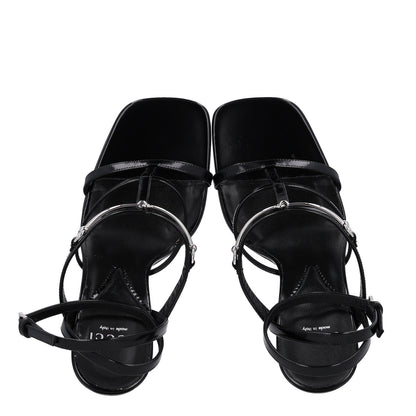 Gucci Nappa Regent Strappy Horsebit Sandals 39.5 Black 2 of 10