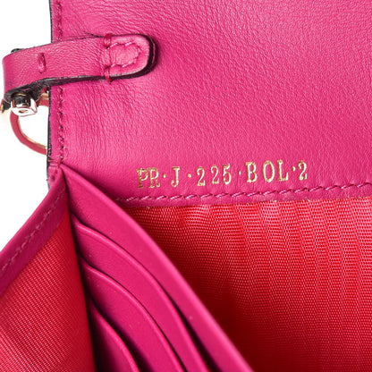 Valentino Garavani Calfskin Rockstud Wristlet Travel Wallet Fuxia 8 of 12