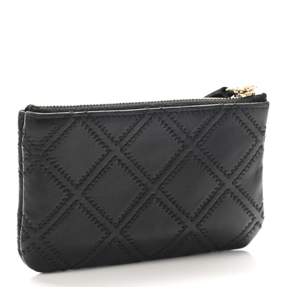 Chanel Lambskin Stitched Small Cosmetic Case Black 3 of 9
