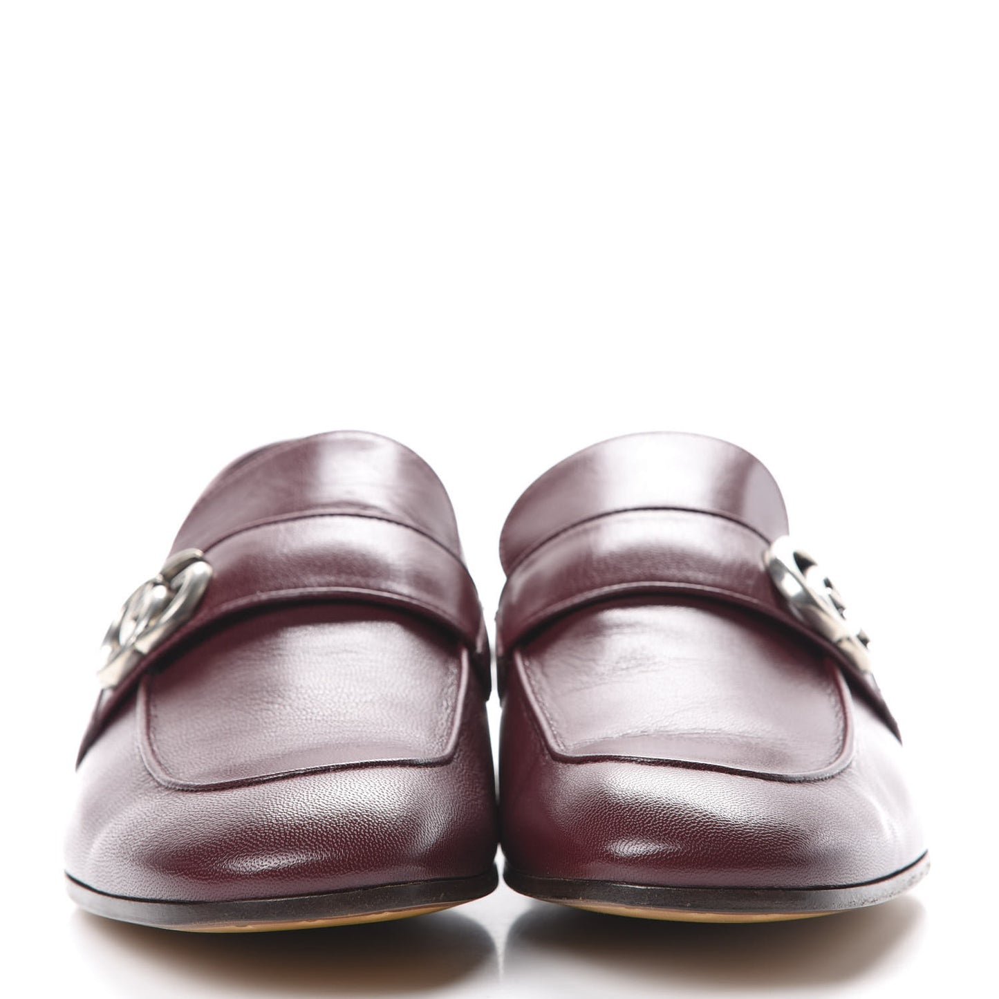 Goatskin Mens GG Loafers 8.5 Strong Red