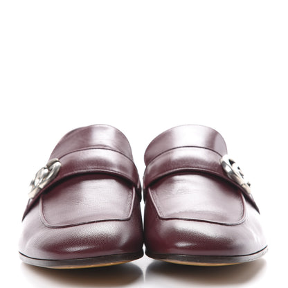 Gucci Goatskin Mens GG Loafers 8.5 Strong Red 2 of 10