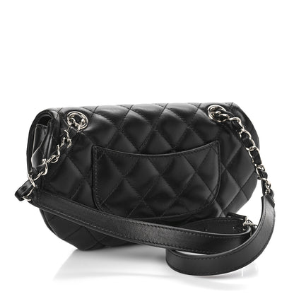 Chanel Calfskin Quilted CC Uniform Flap Belt Bag Black 3 of 9