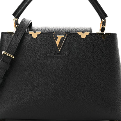 Louis Vuitton Taurillon Embellished Flower Crown Capucines PM Black 7 of 10