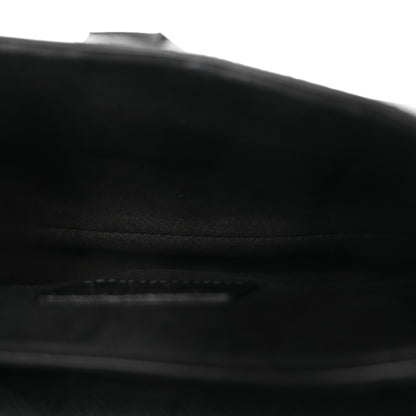Christian Dior Grained Calfskin Mini Saddle Bag With Strap Black 6 of 11