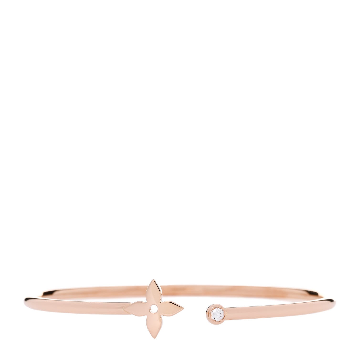 Louis Vuitton 18K Pink Gold Diamond Idylle Blossom Twist Bracelet 1 of 4