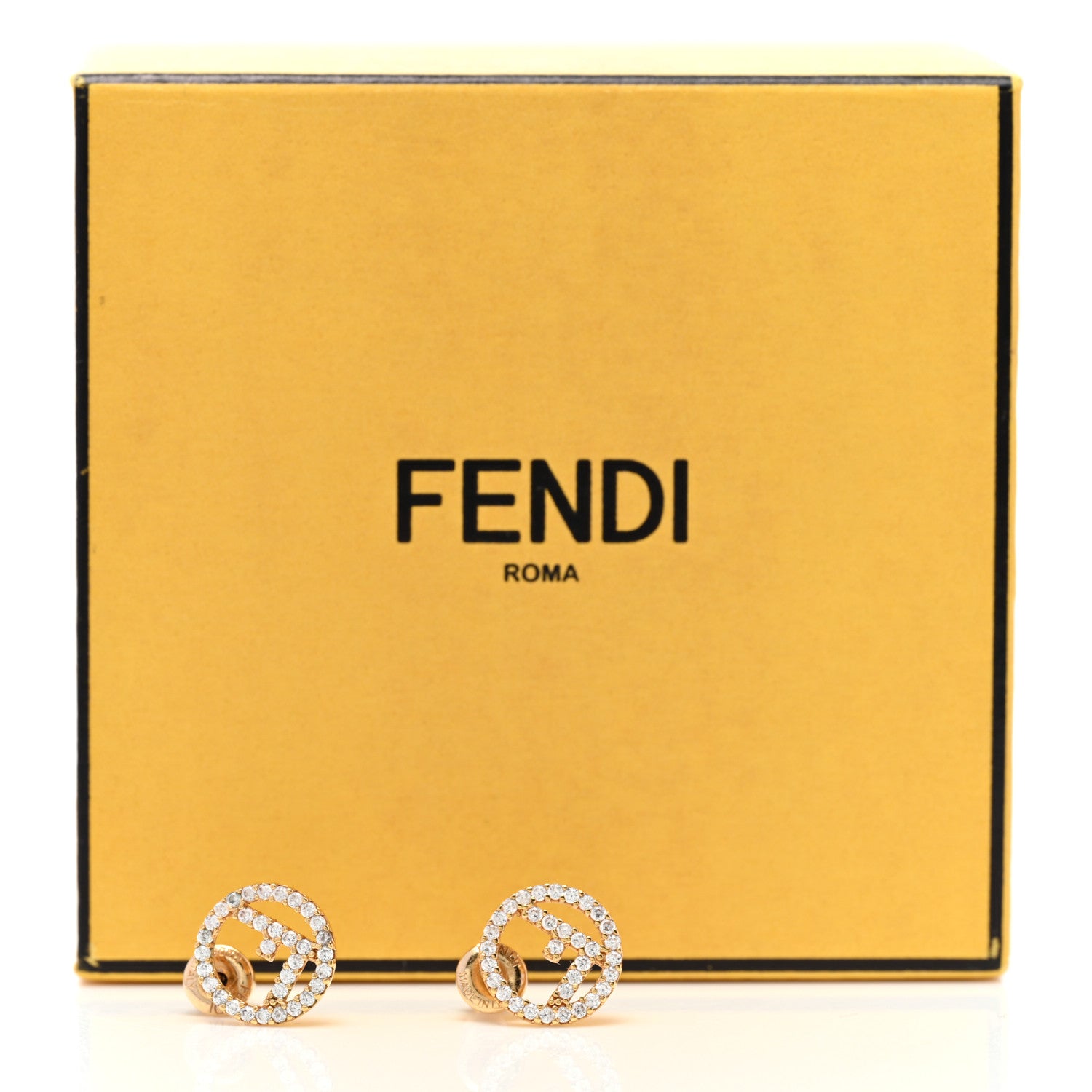 Fendi Metal Crystal F is Fendi Earrings Gold 5 of 5