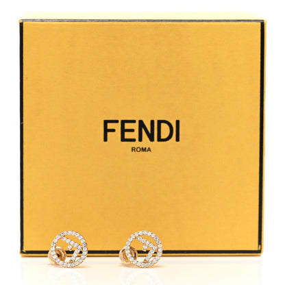 Fendi Metal Crystal F is Fendi Earrings Gold 5 of 5