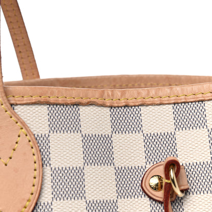 Louis Vuitton Damier Azur Neo Neverfull MM Rose Ballerine 7 of 10