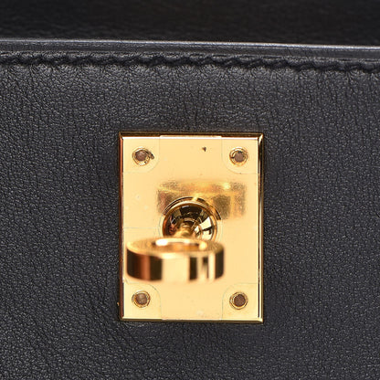 Hermes Swift Kelly Pochette Clutch Black 18 of 28