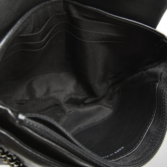 Chanel Lambskin Half Moon Wallet On Chain Bag Black 6 of 11