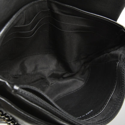 Chanel Lambskin Half Moon Wallet On Chain Bag Black 6 of 11