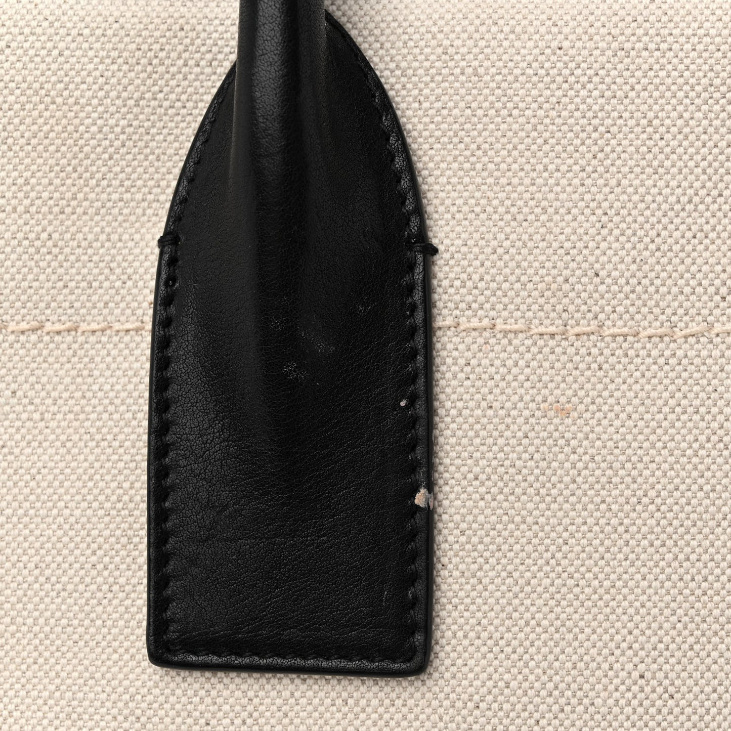 Linen Calfskin Small Rive Gauche Tote Greggio Natural