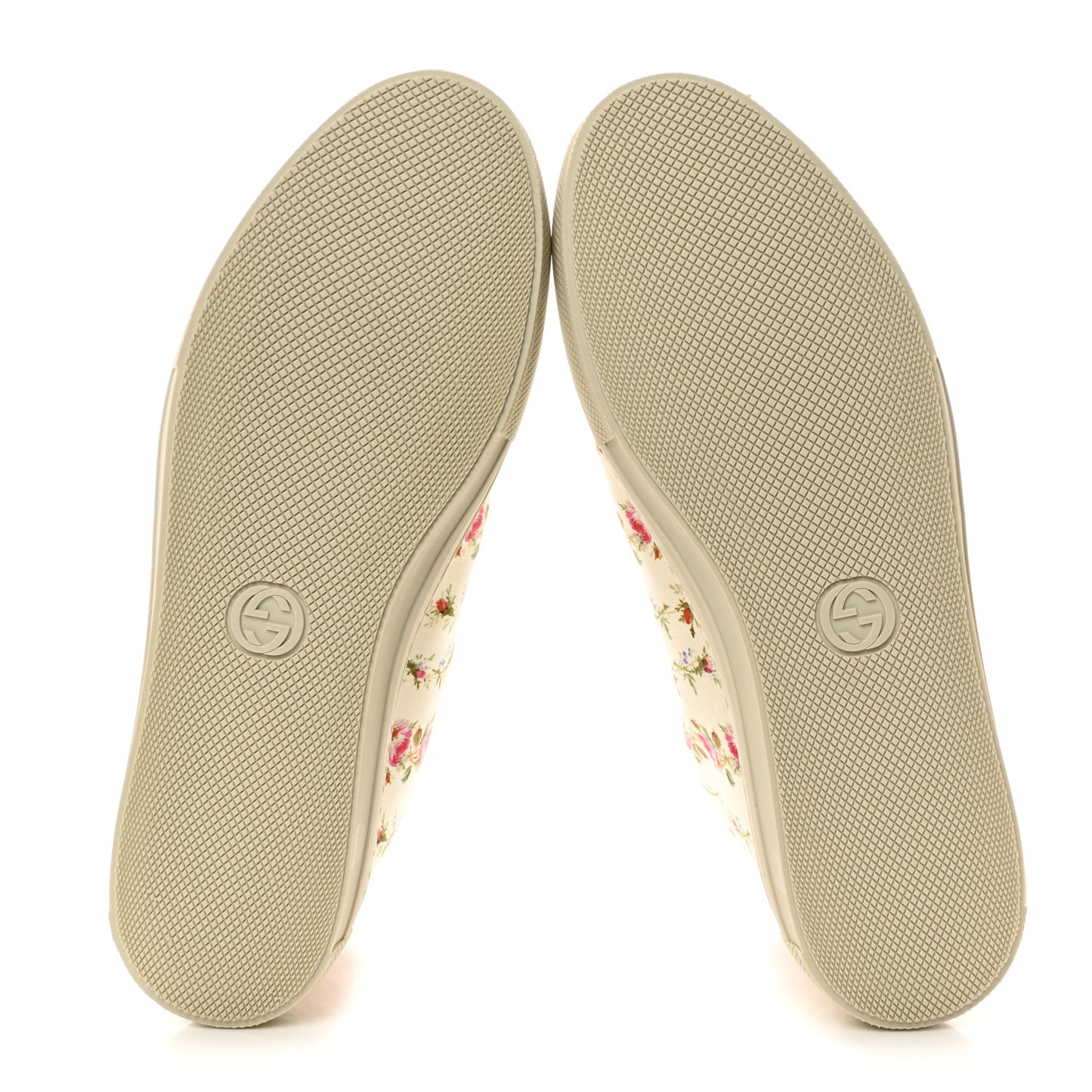 Canvas Romantic Print Major Blind For Love High Top Sneakers 38.5 Ivory