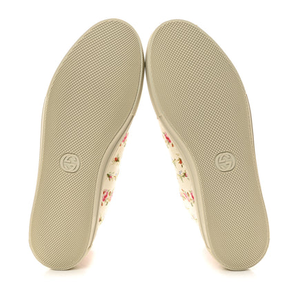 Gucci Canvas Romantic Print Major Blind For Love High Top Sneakers 38.5 Ivory 5 of 10