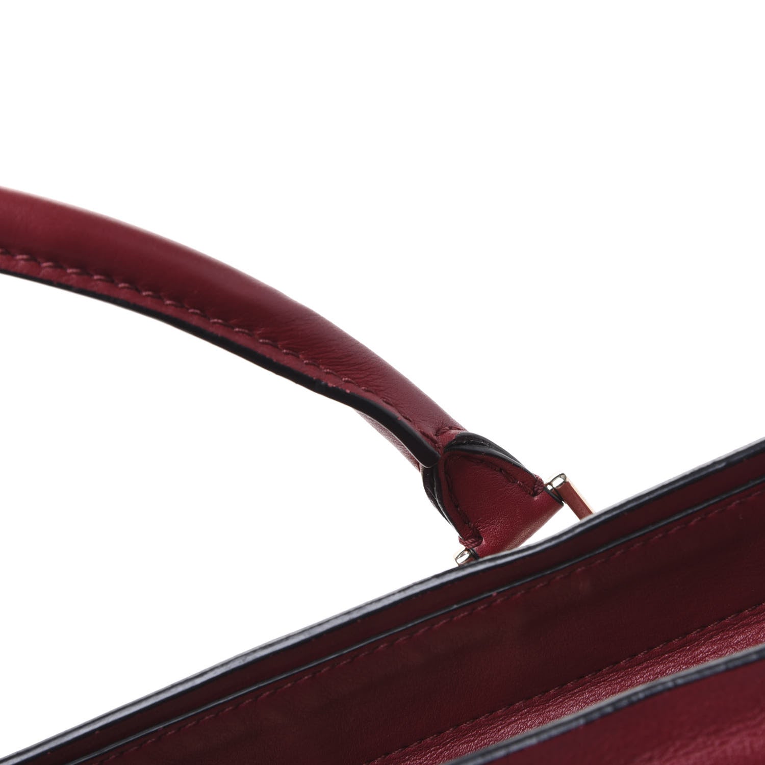 Valentino Garavani Vitello Macro Rockstud Runway Tote Scarlet 11 of 11