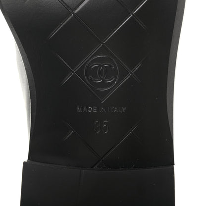 Chanel Lambskin Quilted CC Turnlock Loafers 35 Black 6 of 10