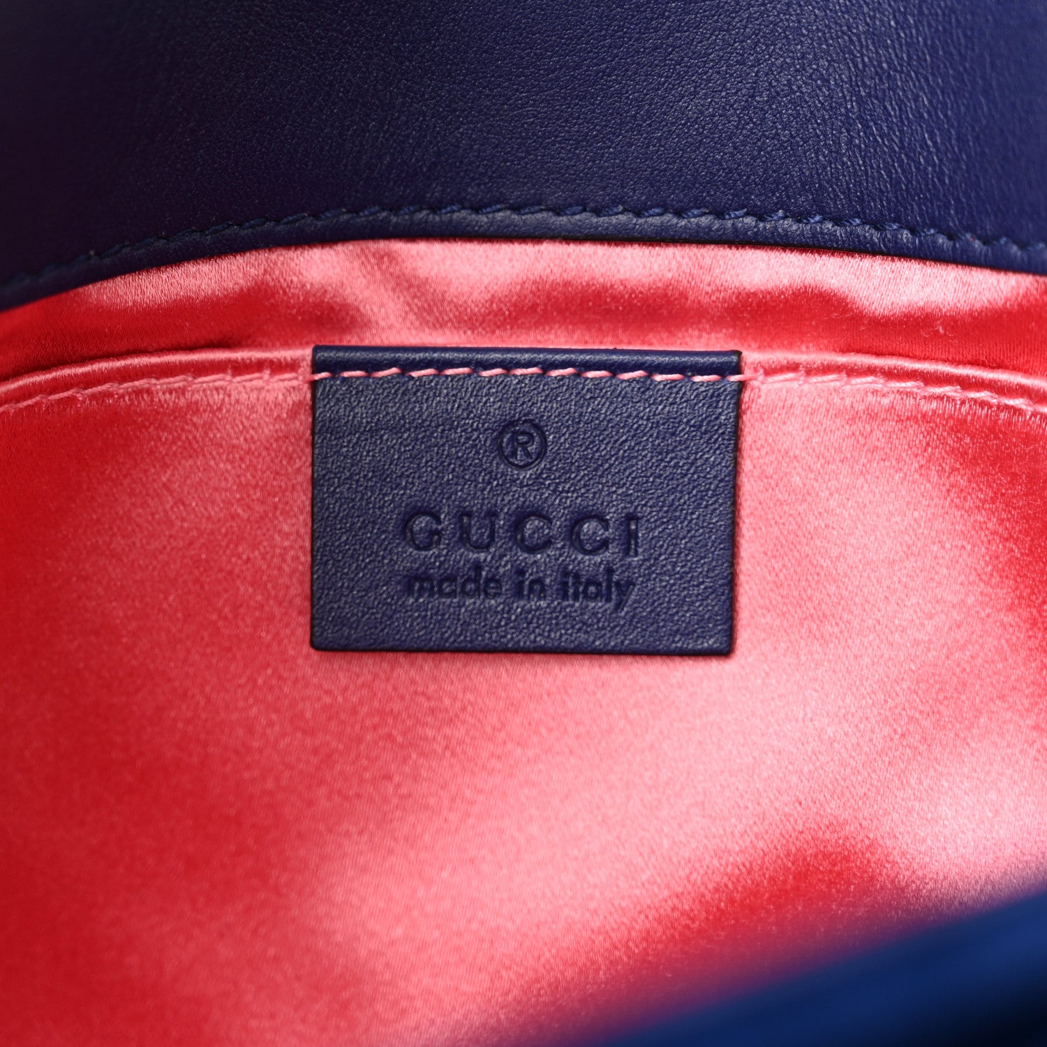 Gucci Velvet Matelasse Mini GG Marmont Shoulder Bag Cobalt Blue 6 of 11