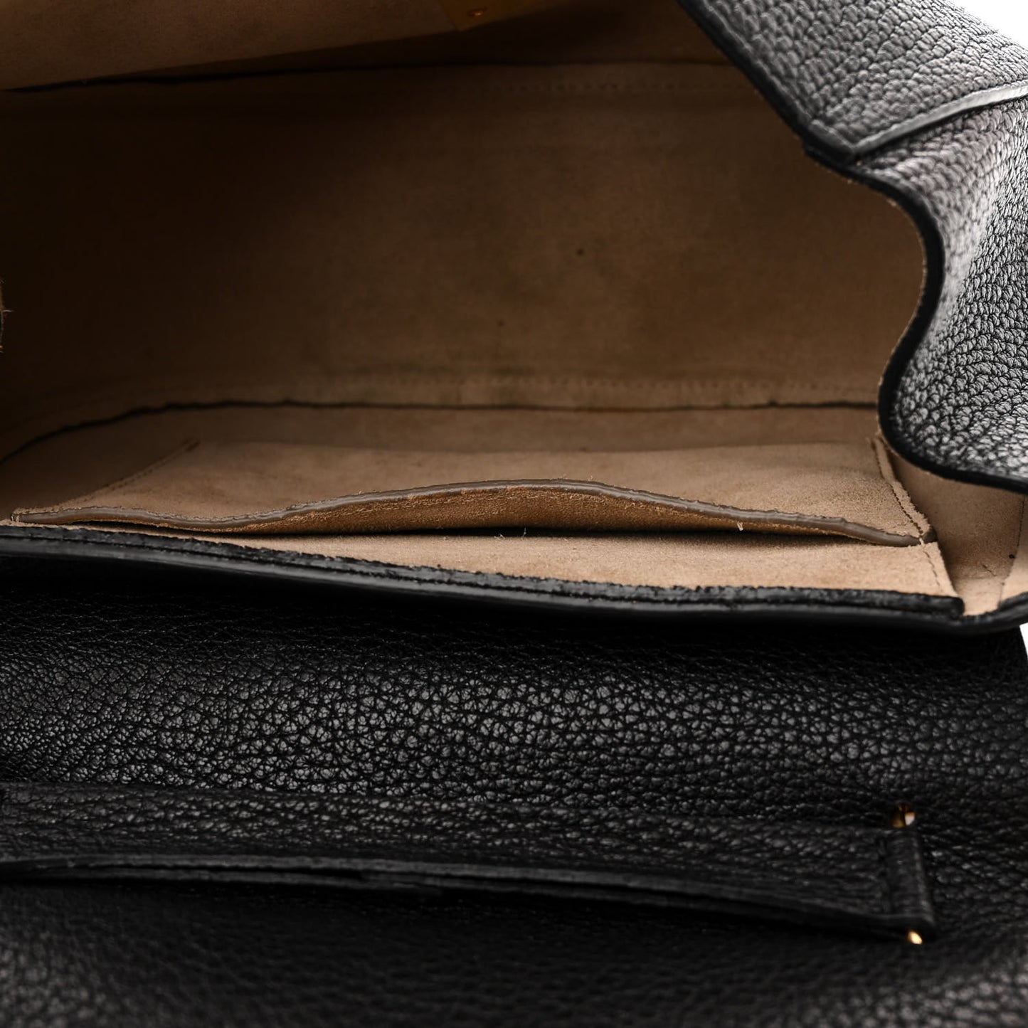 Grained Lambskin Drew Shoulder Bag Black