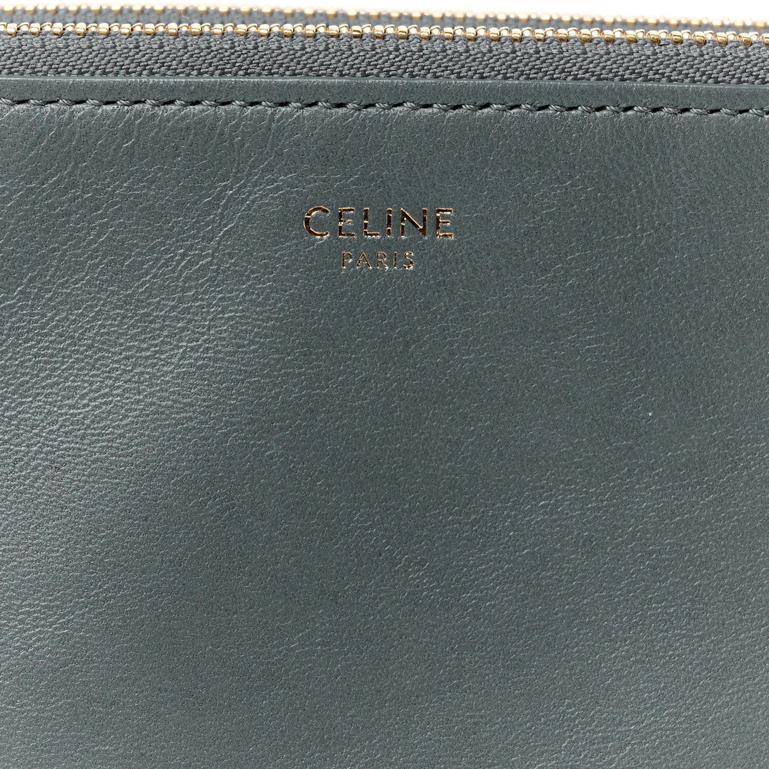 Celine Lambskin Large Trio Crossbody Bag Medium Storm 9 of 11