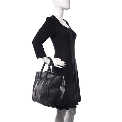 Celine Smooth Calfskin Mini Luggage Black 2 of 30
