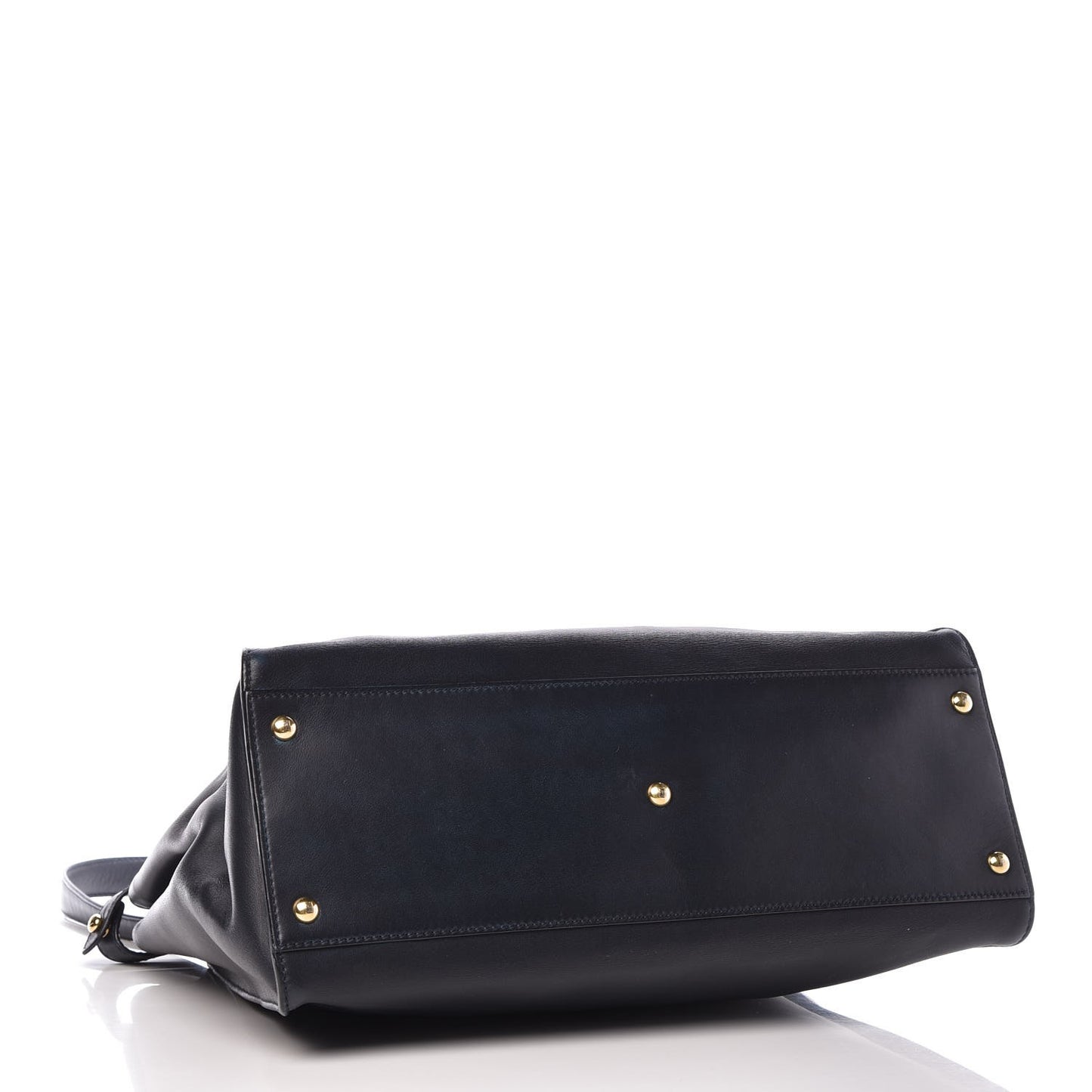 Vitello Dolce Marmol Large Peekaboo Iconic Satchel Blue Notte