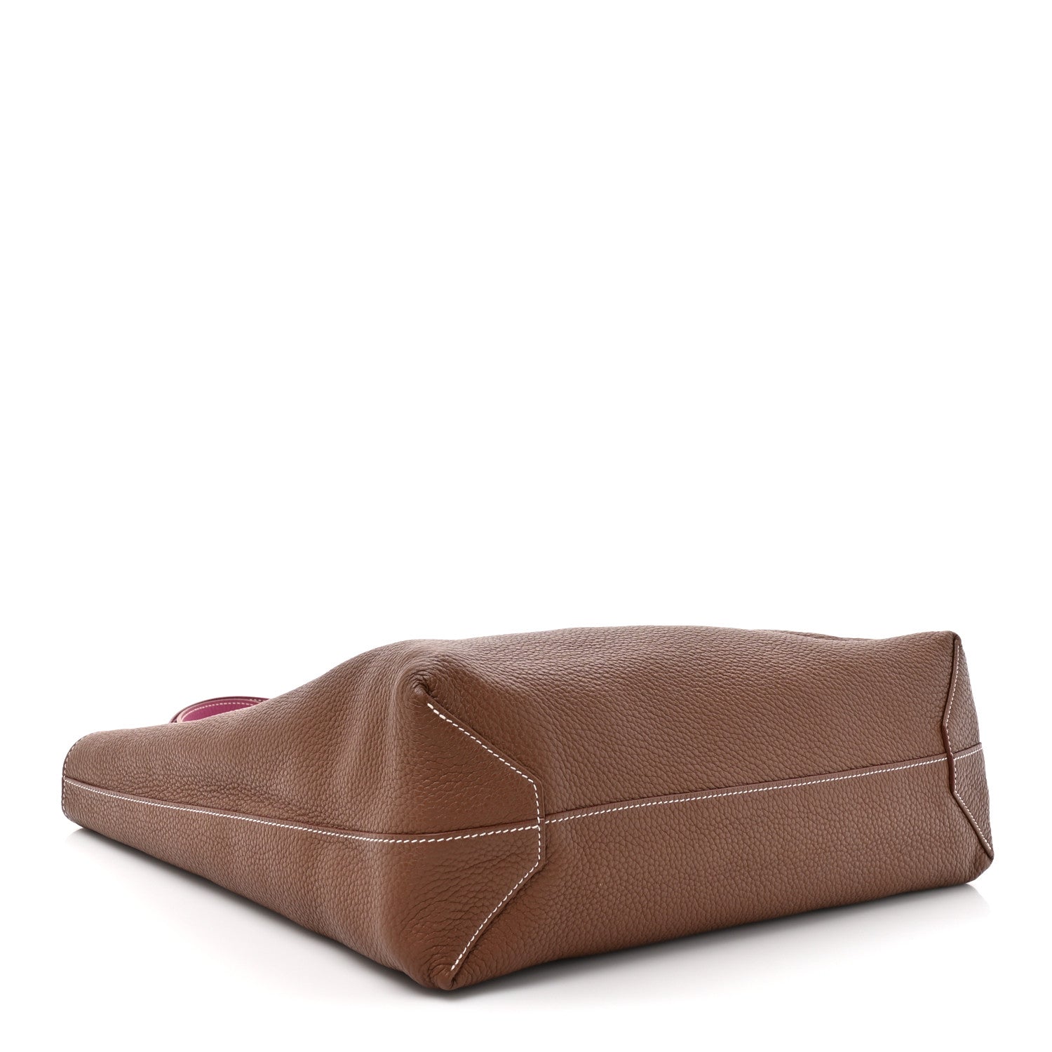 Hermes Taurillon Clemence Double Sens 36 Reversible Tote Marron Tosca 7 of 16
