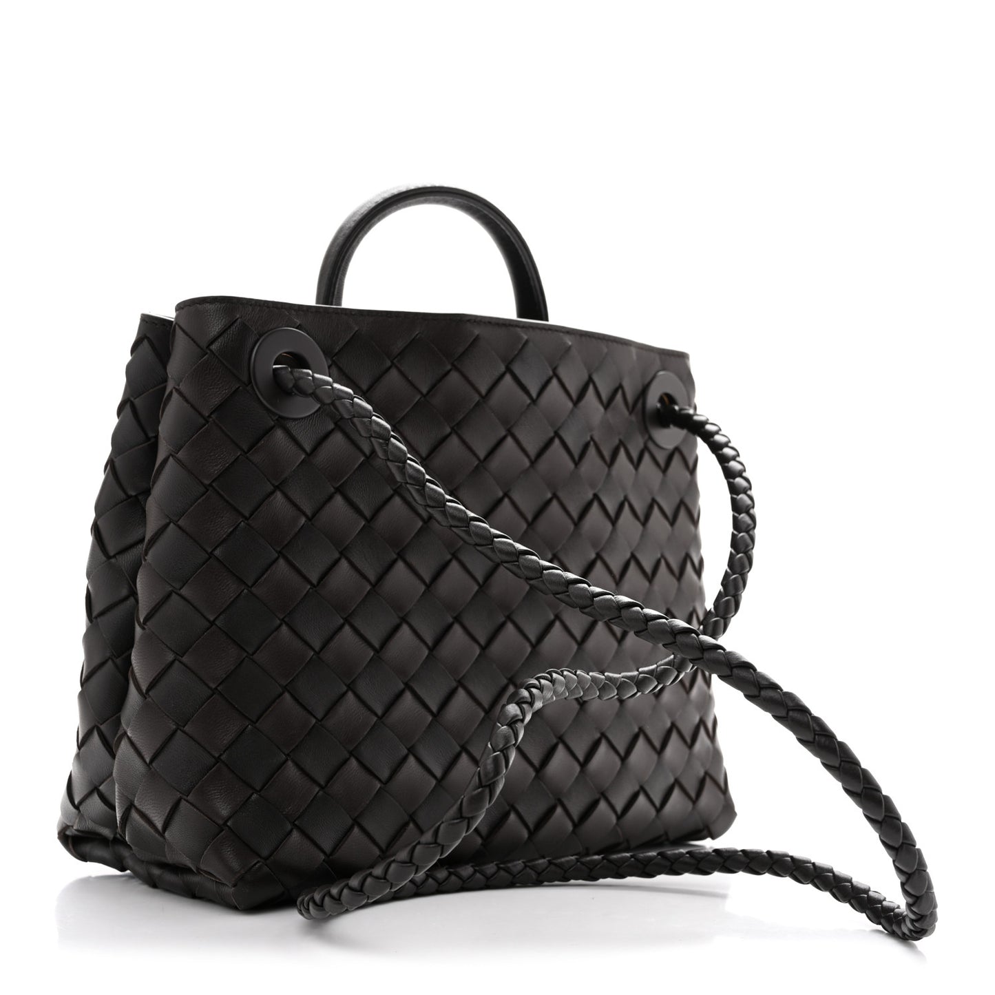 Nappa Intrecciato Small Andiamo Shoulder Bag Fondant