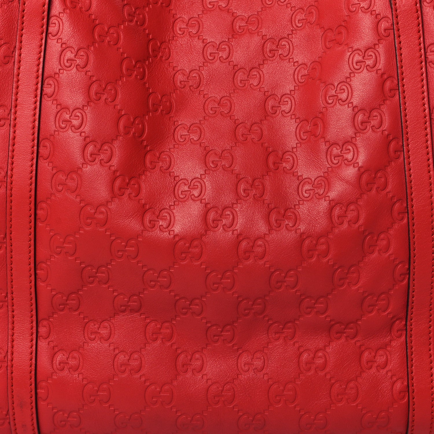 Gucci Guccissima Vitello Tender Large Joy Tote Sporting Red 8 of 13