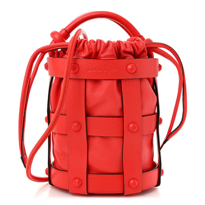 Salvatore Ferragamo Calfskin Cage Bag Candy Apple Red 1 of 9