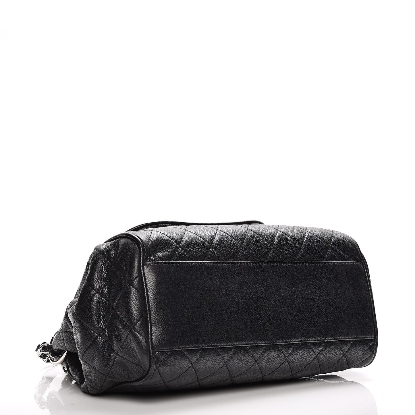 Caviar Quilted Timeless Accordion Flap Black