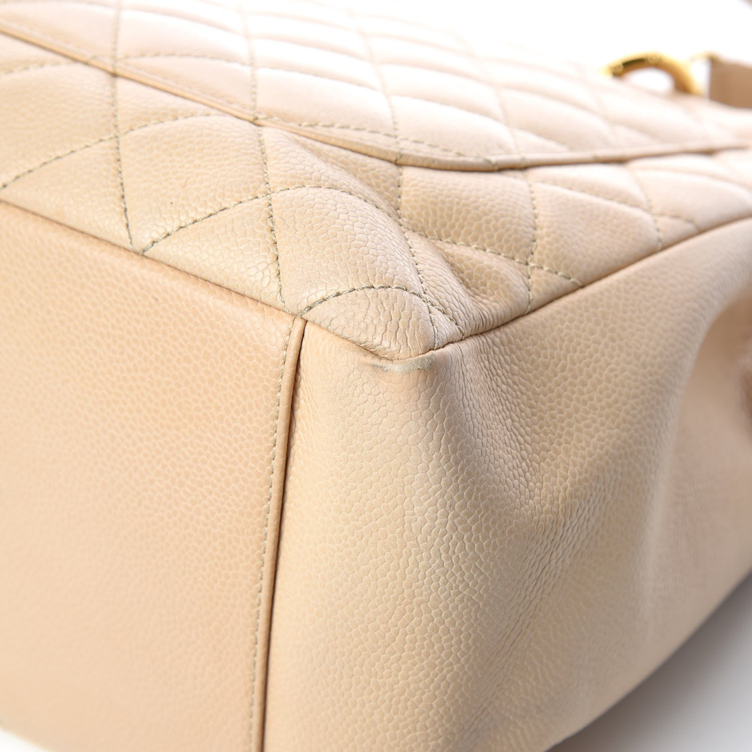 Chanel Caviar Quilted Grand Shopping Tote GST Beige Clair 25 of 27