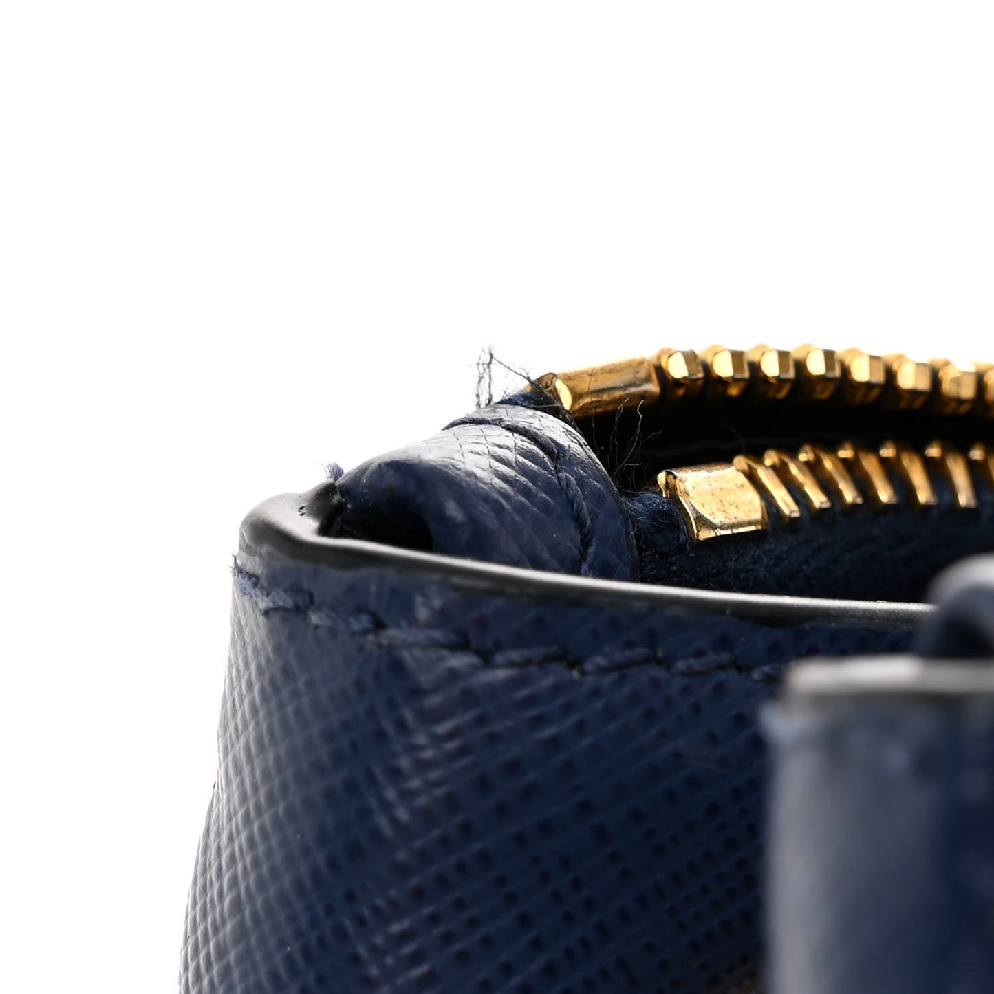 Saffiano Lux Large Galleria Double Zip Tote Bluette