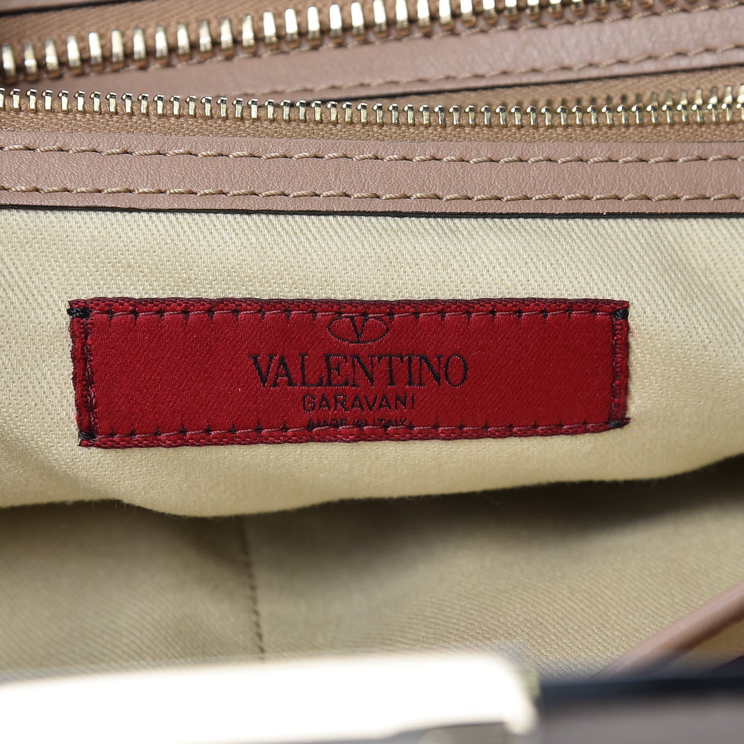 Valentino Garavani Vitello Rockstud Double Handle Tote Alpaca 6 of 14