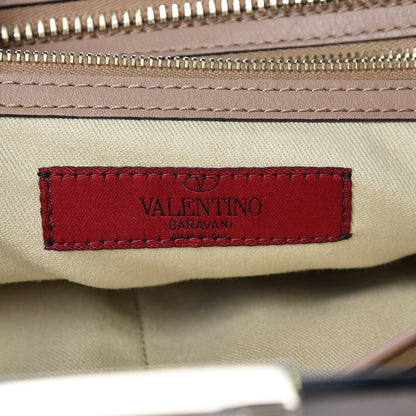 Valentino Garavani Vitello Rockstud Double Handle Tote Alpaca 6 of 14