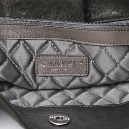 Chanel Distressed Lambskin Le Marais Tote Green 6 of 10