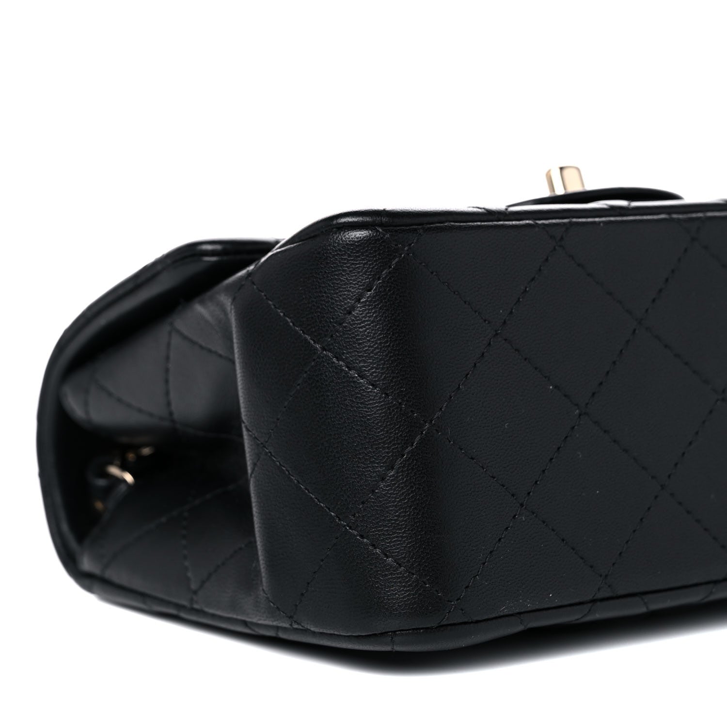 Chanel Lambskin Quilted Mini Square Flap Black 8 of 11