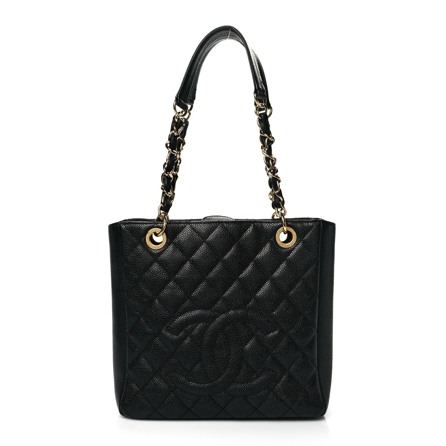 Chanel Caviar Quilted Petit Shopping Tote PST Black 1 of 10