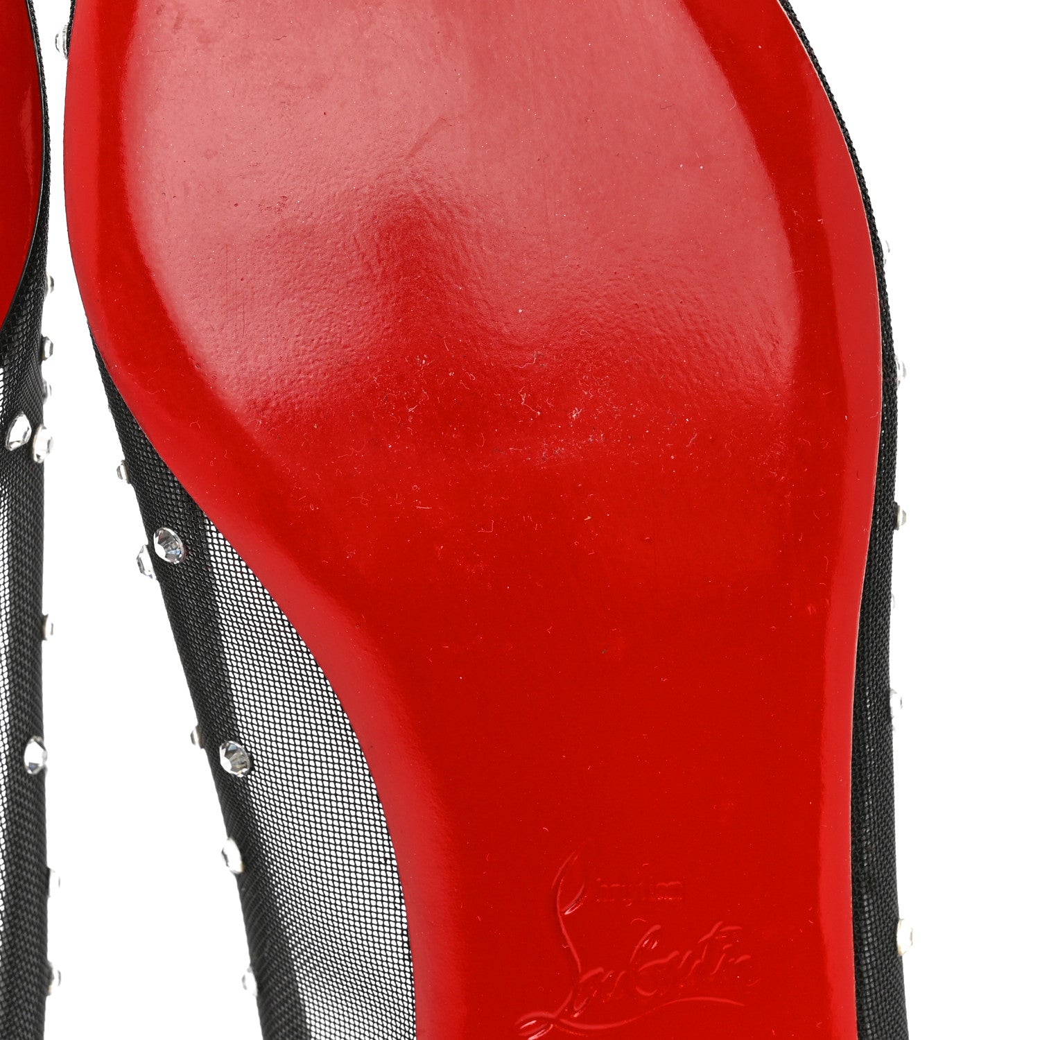 Christian Louboutin Crystal Strass Follies Flats 36.5 Black 8 of 10