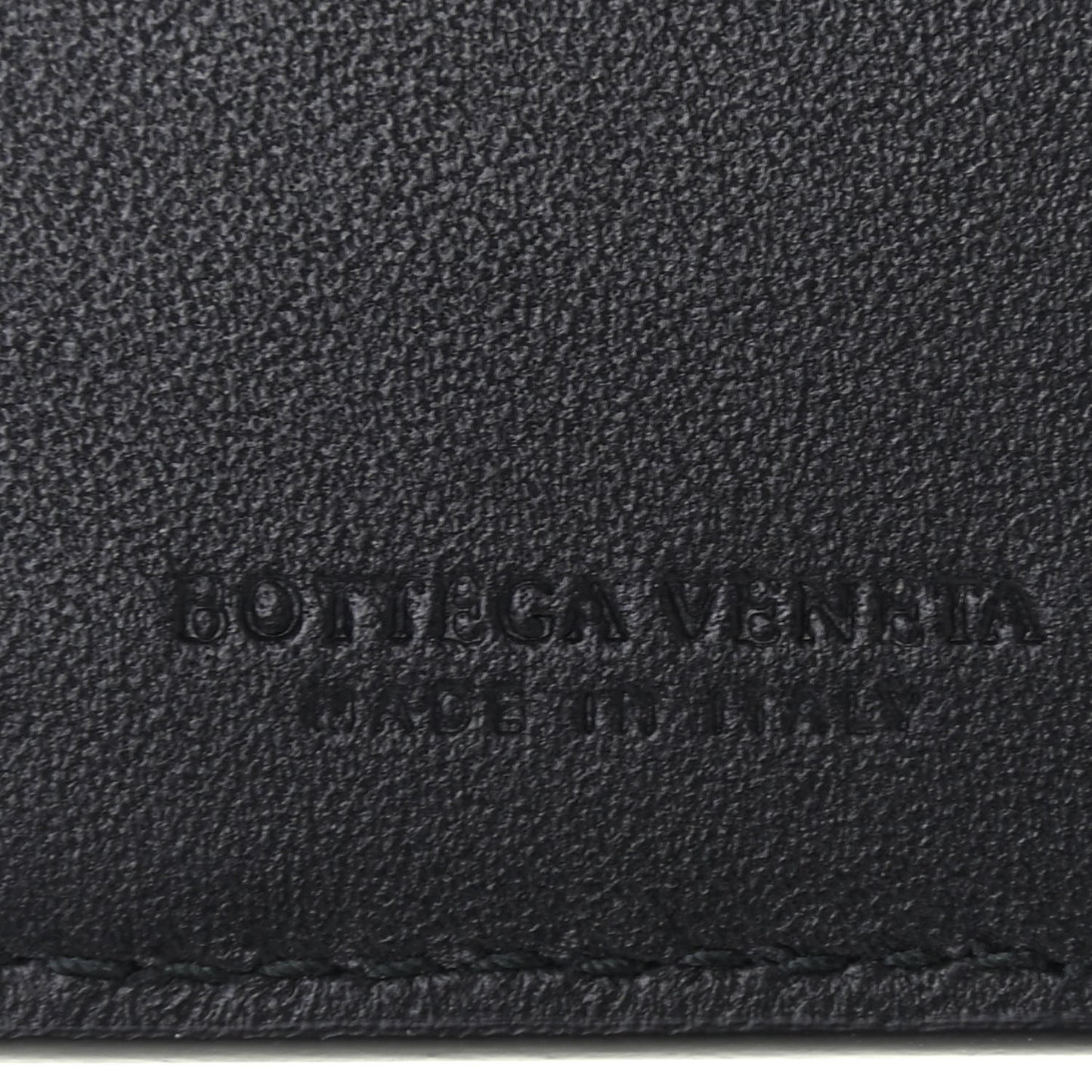 Nappa Intrecciato Paint Splatter Print Bi-Fold Wallet Black