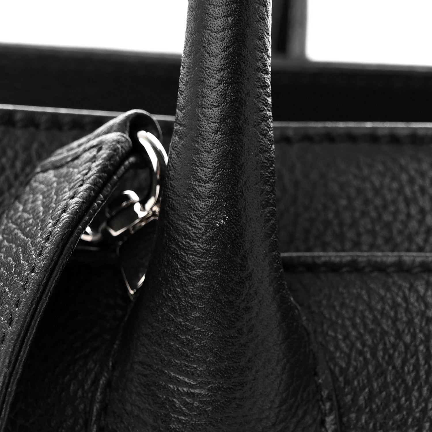 Chanel Calfskin Cerf Executive Shopper Tote Black 12 of 12