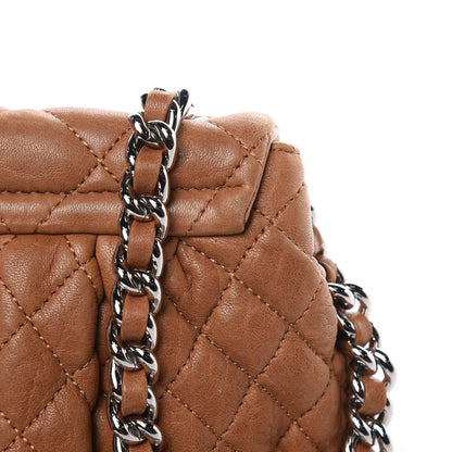 Chanel Washed Lambskin Mini Chain Around Messenger Brown 10 of 12