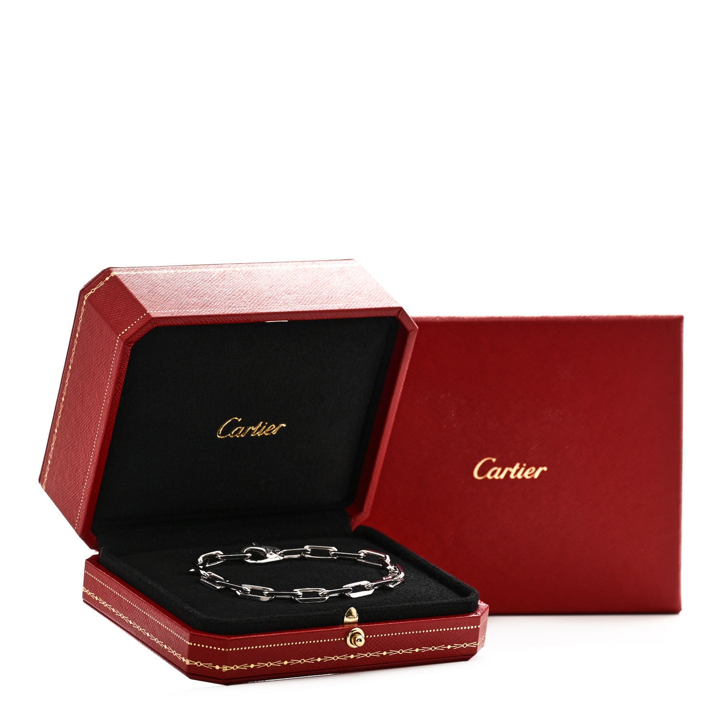 18K White Gold Santos de Cartier Bracelet