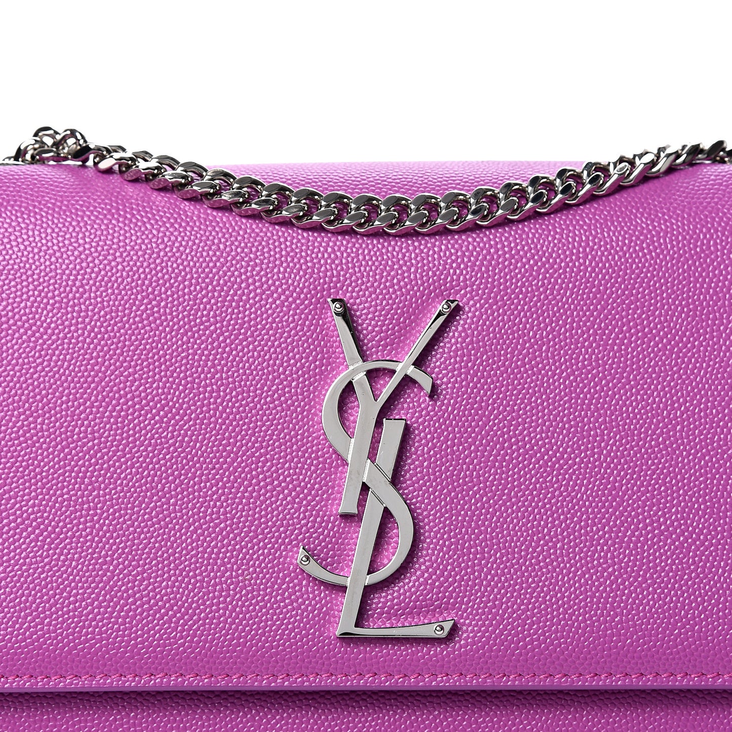 Grain De Poudre Small Classic Monogram Kate Satchel Light Fuchsia