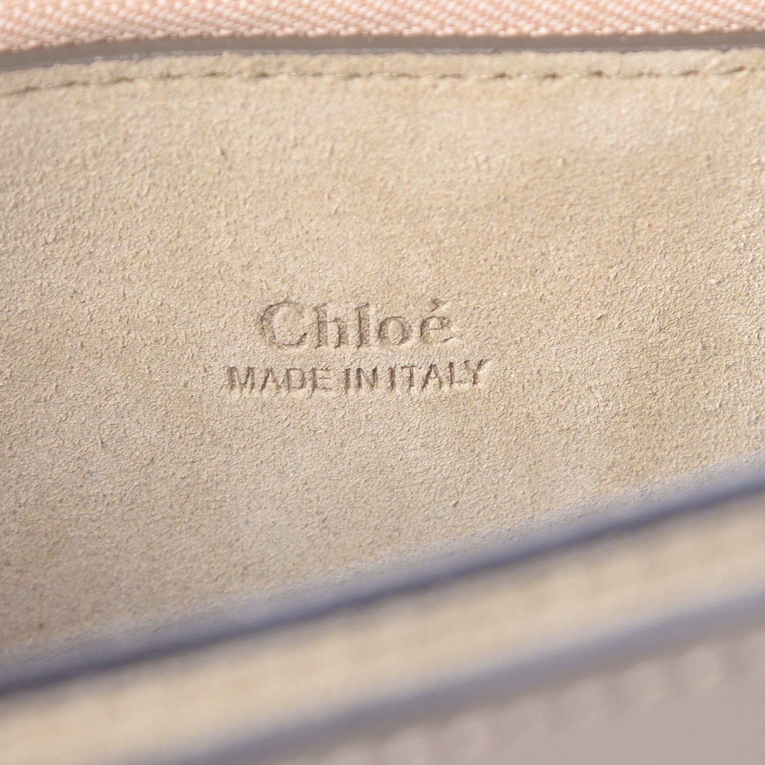 Chloe Calfskin Suede Medium Faye Shoulder Bag Motty Grey 8 of 9