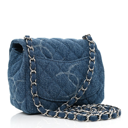 Chanel Denim CC Quilted Mini Square Flap Blue 3 of 11