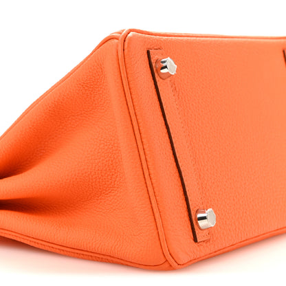 Hermes Togo Birkin 25 Orange Minium 9 of 14