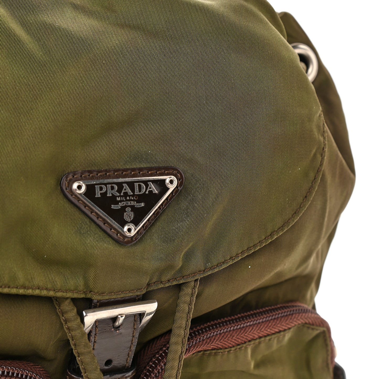 Nylon Vela Small Backpack Green