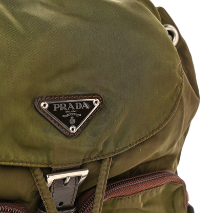 Prada Nylon Vela Small Backpack Green 7 of 13