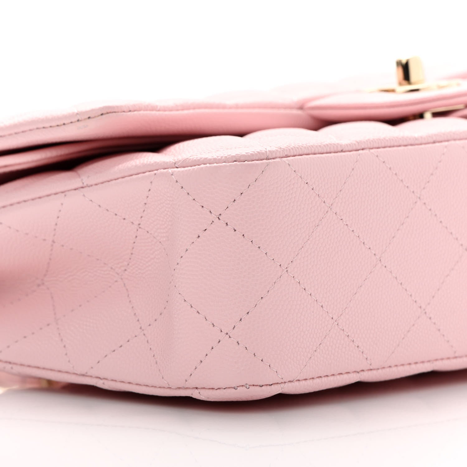 Chanel Caviar Quilted Medium Double Flap Light Pink 9 of 11