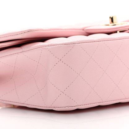 Chanel Caviar Quilted Medium Double Flap Light Pink 9 of 11